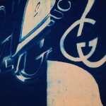 Double G. Cyanotype on Cotton. 24x24 NICK FURY 2010