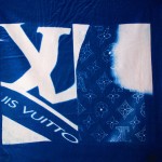 LV. Cyanotype on Cotton. 24x24 NICK FURY 2010